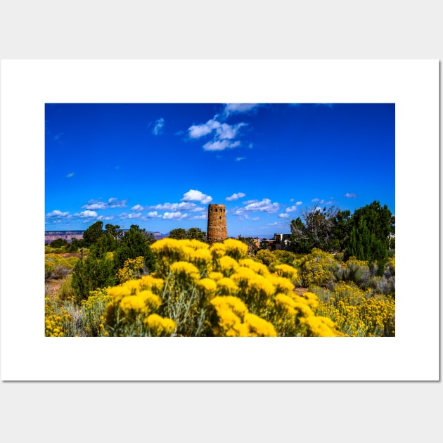 Desert View Watchtower Wall Art by Ckauzmann